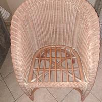 poltroncina  in midollino