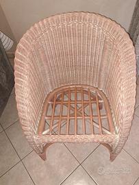 poltroncina  in midollino