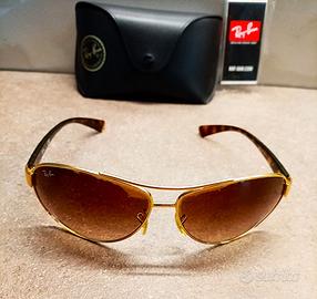 Occhiali da sole original Ray-Ban in Oro e Marrone