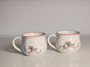 2 tazze natalizie con renne idee per natale
