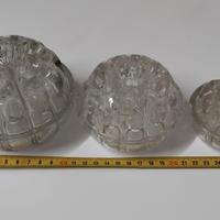 VECCHI PORTA PENNE IN VETRO VINTAGE 