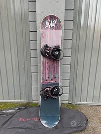 Snowboard+Attacchi Donna Roxy 142