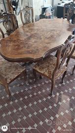 Tavolo in legno massello vintage 