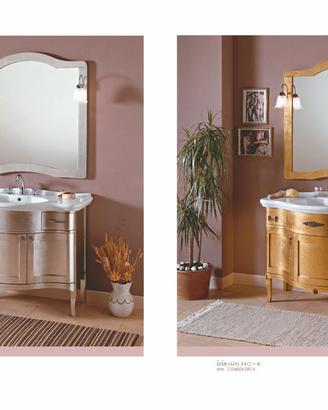 MOBILE DA BAGNO FOGLIA ORO