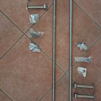 2 Tubi portamestoli in acciaio inox