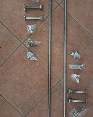 2 Tubi portamestoli in acciaio inox