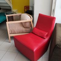Poltrona pelle LIGNE ROSET design A.S. Gilles