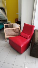Poltrona pelle LIGNE ROSET design A.S. Gilles