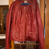 Giacca Pimkie in ecopelle rossa