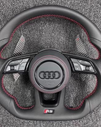Volante Audi RS Nero Rosso Carbonio + Airbag