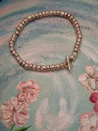 Bracciale DoDo Granelli Argento Brisè  Oro Giallo