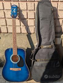 Chitarra EKO modello Ranger 6CBB Blu con custodia