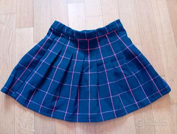 Gonna  a pieghe scozzese bimba 8 anni