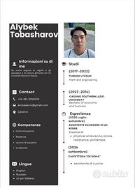 Lavapiatti,assistente cameriere,assistent di cucin