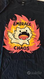 T-shirt Qwertee "Embrace Chaos"  taglia L - NUOVA