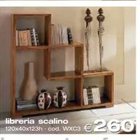 libreria a scalino, mobile a giorno
