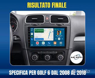 Volkswagen golf 6 KIT COMPLETO autoradio android