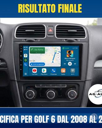 Volkswagen golf 6 KIT COMPLETO autoradio android