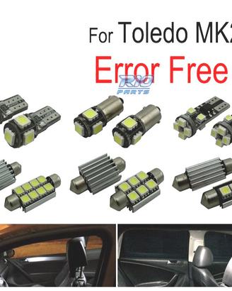 KIT 14 LAMPADE LED INTERNE PER SEAT TOLEDO II MK2 