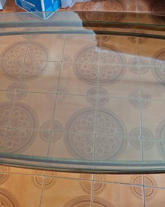 Tavolo ottone e cristallo