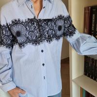 CAMICIA DENNY ROSE TG S CON PIZZO