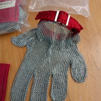 Guanti in Maglia d'Acciaio Inox Professionale