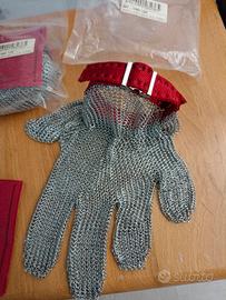 Guanti in Maglia d'Acciaio Inox Professionale