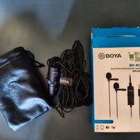 Boya BY-M1DM Dual Lavalier Microfono