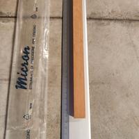 Riga Righello Alluminio  Tecnico Scuola Ufficio