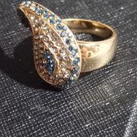 Anello Etro a goccia con pietrine 
