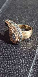 Anello Etro a goccia con pietrine 