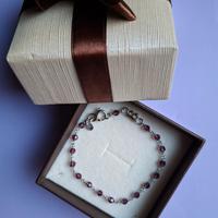 Bracciale Boccadamo.Argento 925 con pietrine viola