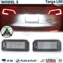 Placchette Luci TARGA LED PER Tesla Model 3 CANbus