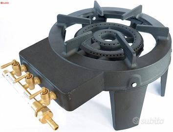 Meva Fornello TRIGLAV Gas Ghisa 9.8 KW 4 piedi 3 r