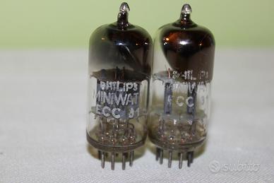 Coppia ECC81 PHILIPS MINIWATT N.O.S