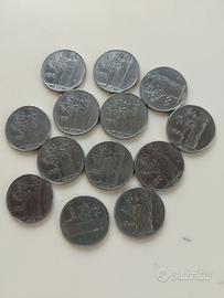 13 monete da 100 lire 1955