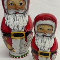 Babbo Natale matrioska 2pz in porcellana Hutschenr