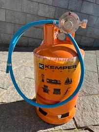 Bombola gas + regolatore di pressione