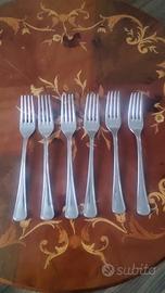 set sei forchette acciaio inox.made in Italy 