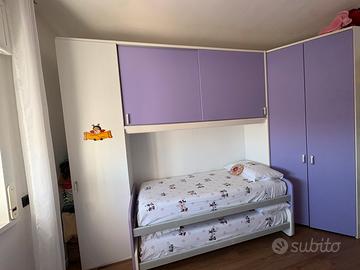 Cameretta a ponte con letto estraibile