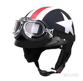 OCCHIALI VINTAGE MOTO CAFE RACER CUSTOM CROMATO