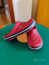 Crocs modello Crocband n° 39/40 - US M7/W9 - rosse