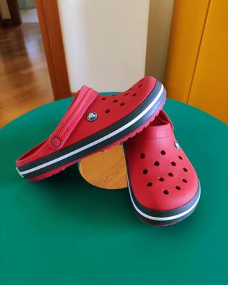 Crocs modello Crocband n° 39/40 - US M7/W9 - rosse