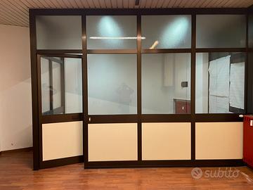 Parete divisoria alluminio