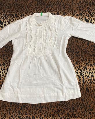 🤍 Camicia/Tunica Bianca Stile Romantico