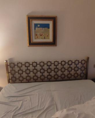 Struttura letto matrimoniale Frigerio anni '70