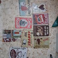 placche in metallo caffè 