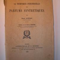 Libro profumi sintetici in francese del 1923