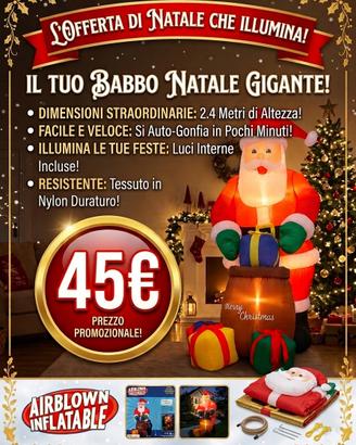 Babbo Natale autogonfiabile