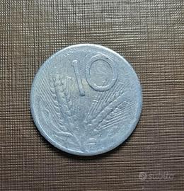 10 Lire anno 1955 errore di conio